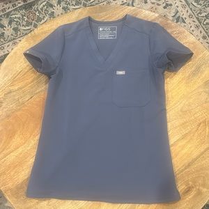 Figs Catarina One Pocket Scrub Top Space Navy